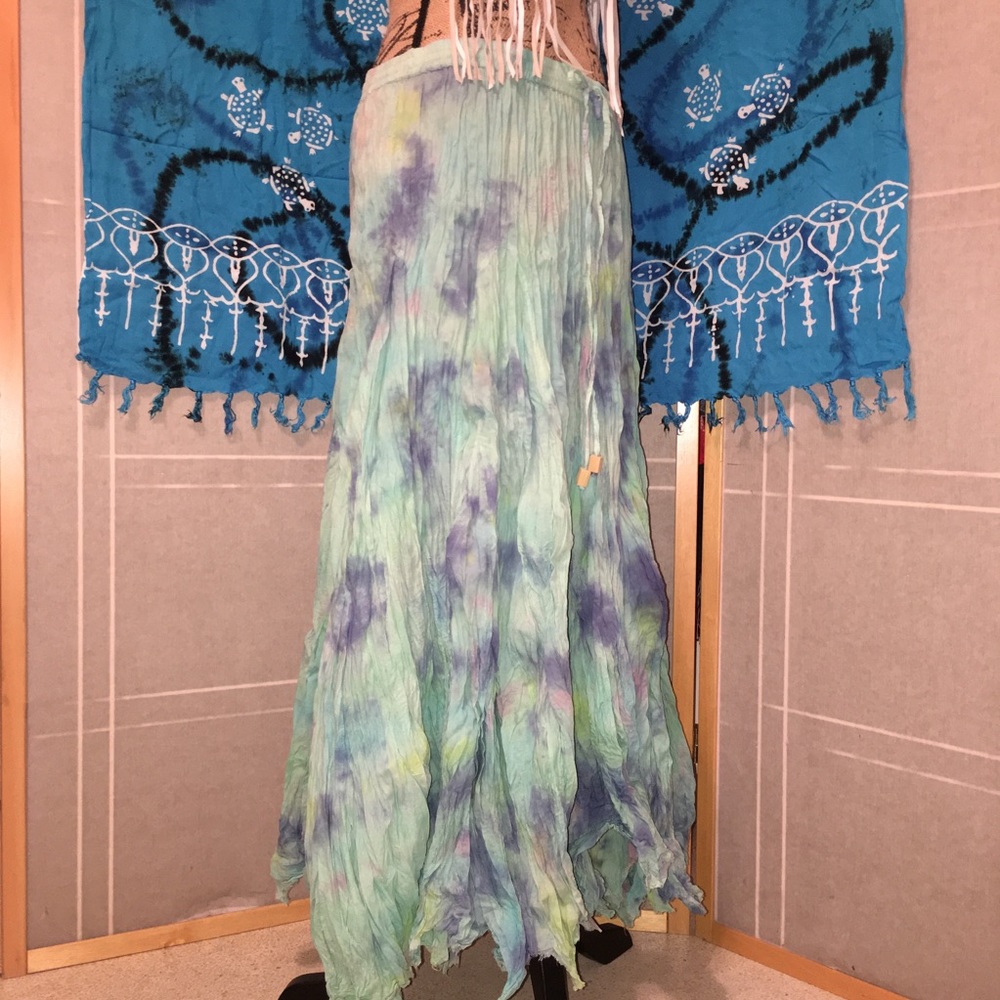 ➕Tie Dye Drawstring Summer Skirt (Cover Up) 1X